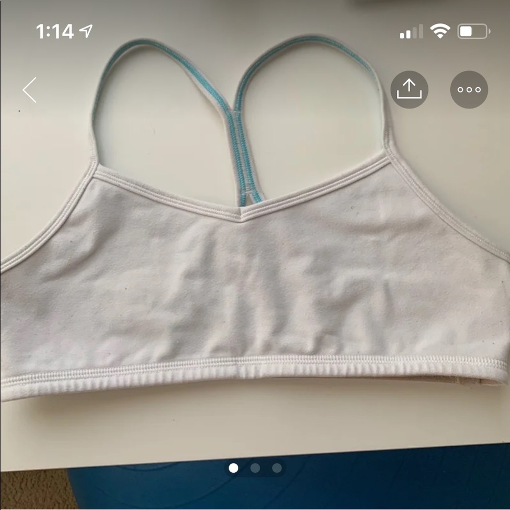 ivivva white kids 14 sports bra